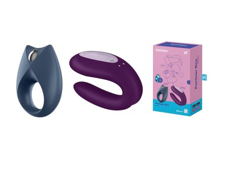 Partner Box 2 zestaw Royal One Ring Vibrator + Double Joy Partner Vibrator For Cheap