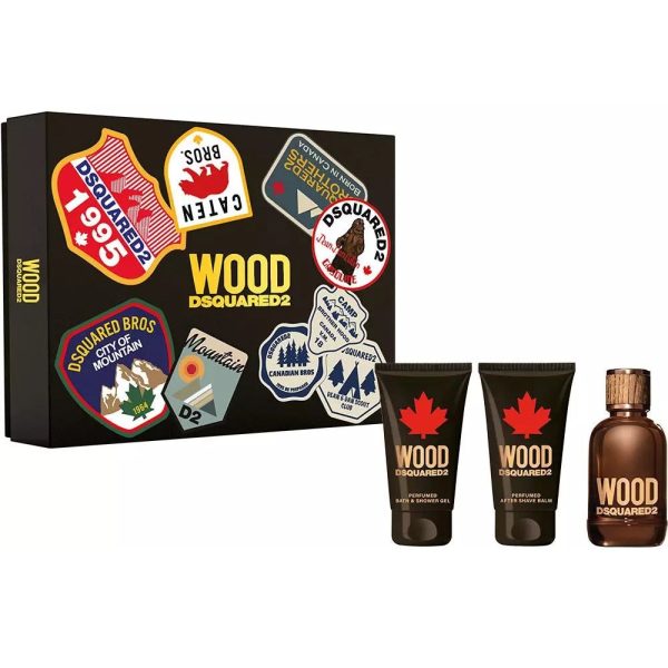 Wood Pour Homme zestaw woda toaletowa spray 50ml + żel pod prysznic 50ml + balsam po goleniu 50ml Fashion