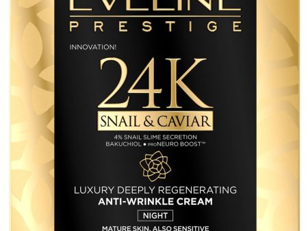 Prestige 24k Snail&Caviar luksusowy głęboko regenerujący kram przeciwzmarszczkowy na noc 50ml Cheap