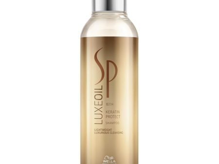 SP Luxe Oil Keratin Protect Shampoo szampon keratynowy do włosów zniszczonych 200ml on Sale