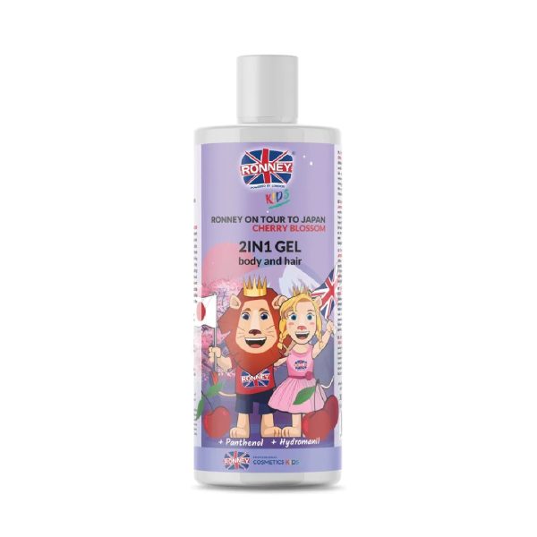 Kids On Tour To Japan 2in1 Gel Body And Hair delikatny żel do mycia ciała i włosów dla dzieci Wiśnia 300ml Online