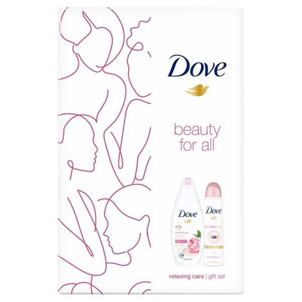 Relaxing Care zestaw żel pod prysznic Renewing 250ml + antyperspirant spray Invisible Care Floral Touch 150ml Online Sale