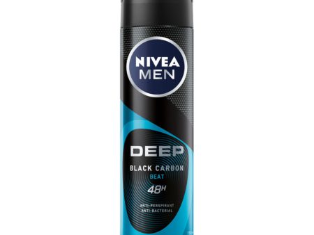 Men Deep Black Carbon Beat antyperspirant spray z aktywnym węglem 150ml Supply