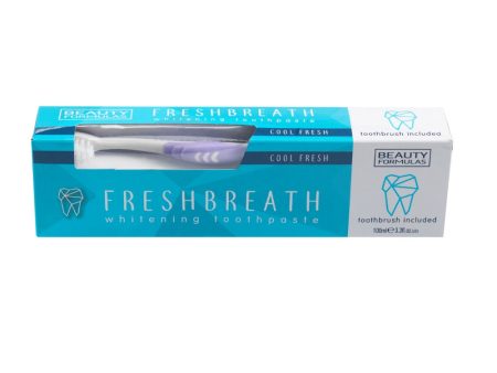 Freshbreath Whitening Toothpaste wybielająca pasta do zębów 100ml + szczoteczka do zębów For Discount