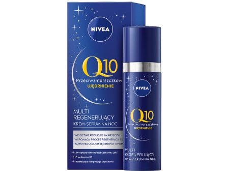 Q10 Ujędrnienie przeciwzmarszczkowy multi regenerujący krem-serum na noc 30ml Online Sale