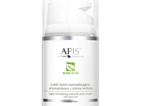 Acne-Stop lekki krem normalizujący antytrądzikowy z zieloną herbatą 50ml For Sale