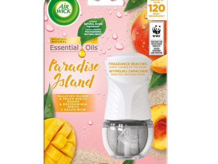 Paradise Island elektryczny odświeżacz powietrza i wkład Mango i Brzoskwinia Spritz z Malediwów 19ml Discount