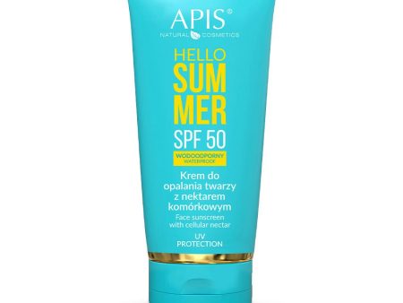 Hello Summer wodoodporny krem do opalania twarzy z nektarem komórkowym SPF50 50ml Online Hot Sale