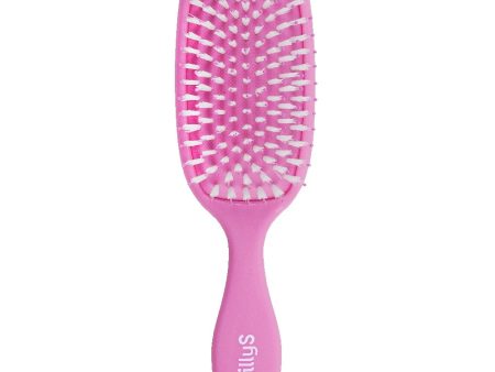 Hair Brush szczotka do włosów wysokoporowatych wzbogacona olejem z pestek malin Różowa on Sale