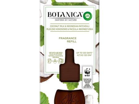 Botanica wkład do elektrycznego odświeżacza Mleczko Kokosowe & Paczula Indonezyjska 19ml For Discount