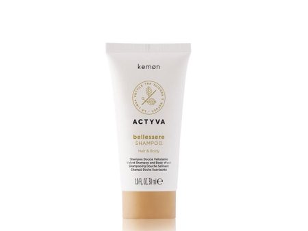 Actyva Bellessere Shampoo aksamitny szampon do włosów i ciała 30ml For Discount