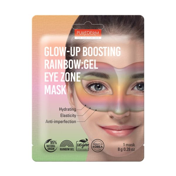 Glow-Up Boosting Rainbow wegańska hydrożelowa maska na oczy 8g Fashion