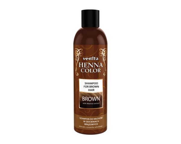 Henna Color Brown szampon ziołowy do włosów w odcieniach brązowych 250ml Fashion