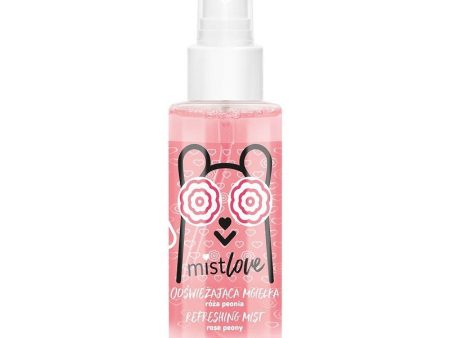 MistLove odświeżająca mgiełka do twarzy ciała i włosów Róża Peonia 95ml For Discount