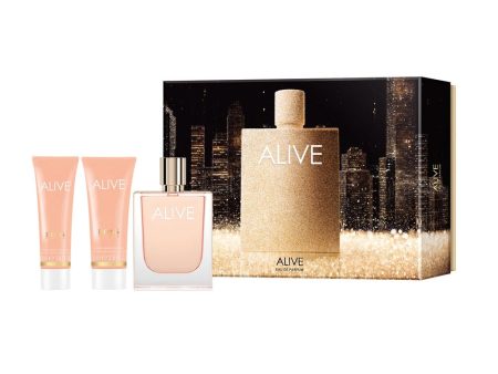 Alive zestaw woda perfumowana spray 80ml + balsam do ciała 75ml + żel pod prysznic 50ml For Discount