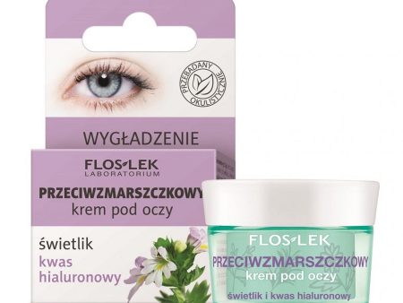 Przeciwzmarszczkowy krem pod oczy ze świetlikiem i kwasem hialuronowym 15ml Hot on Sale