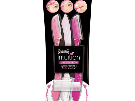 Intuition Perfect Finish maszynki jednorazowe do brwi i twarzy 3szt For Discount