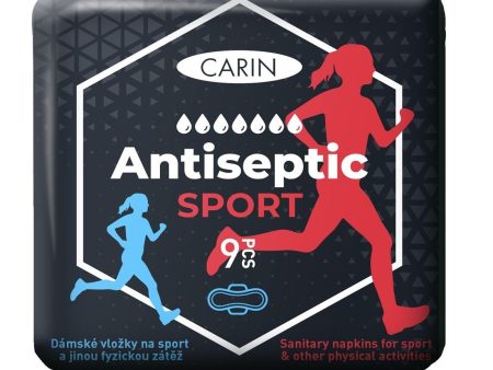 Antiseptic Sport ultracienkie podpaski ze skrzydełkami dla sportowców 9szt For Discount