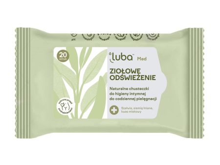 Med Ziołowe Odświeżenie naturalne chusteczki do higieny intymnej 20szt. Discount