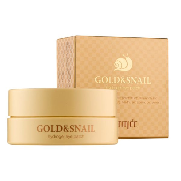 Gold&Snail Hydrogel Eye Patch wygładzające hydrożelowe płatki pod oczy ze złotem i śluzem ślimaka 60szt. Hot on Sale