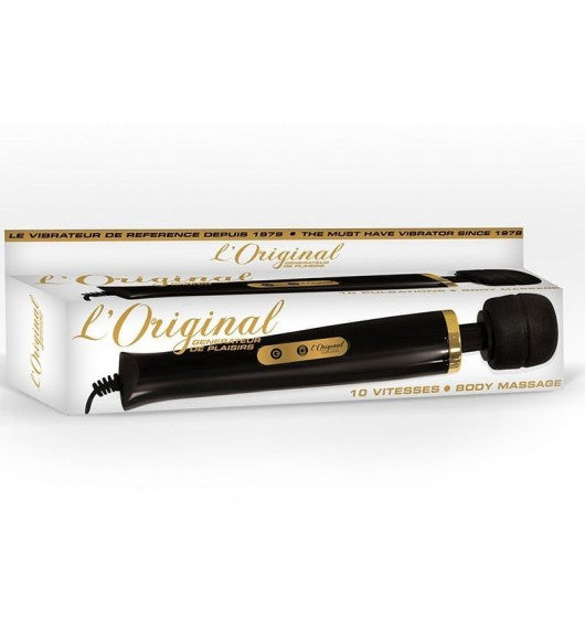 Body Wand Original masażer do ciała i miejsc intymnych 10 poziomów wibracji Black Hot on Sale