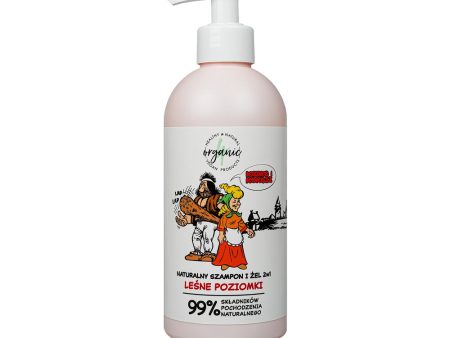 Kajko i Kokosz naturalny szampon i żel do mycia dla dzieci 2w1 Leśne Poziomki 350ml Online Sale