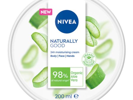 Naturally Good Cream krem do ciała twarzy i rąk z organicznym aloesem 200ml For Cheap