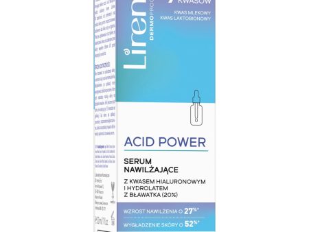 Acid Power serum nawilżające z kwasem hialuronowym i hydrolatem z bławatka 30ml Online Sale