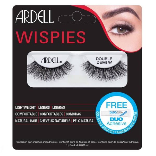 Wispies Double Demi W para sztucznych rzęs Black + Duo Adhesive klej do rzęs 1g Discount