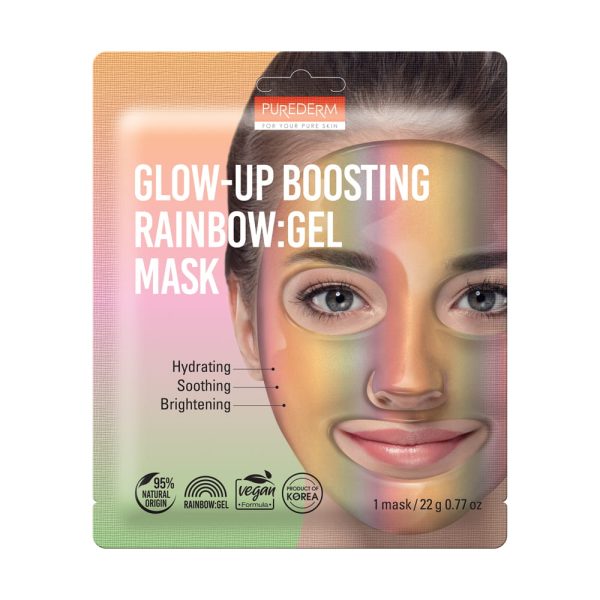 Glow-Up Boosting Rainbow wegańska hydrożelowa maska na twarz 22g Supply